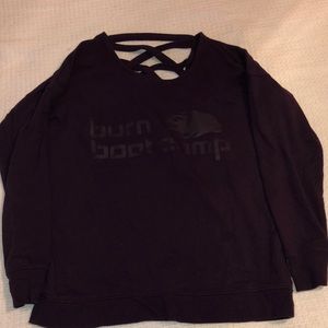 Burn Boot Camp purple long sleeve shirt